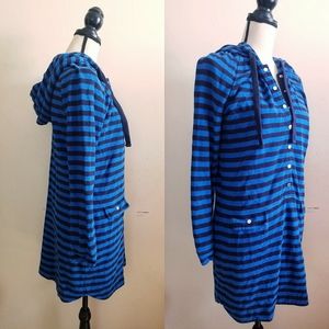Juicy Couture Blue Striped Bathing Suit Cover Up || Medium